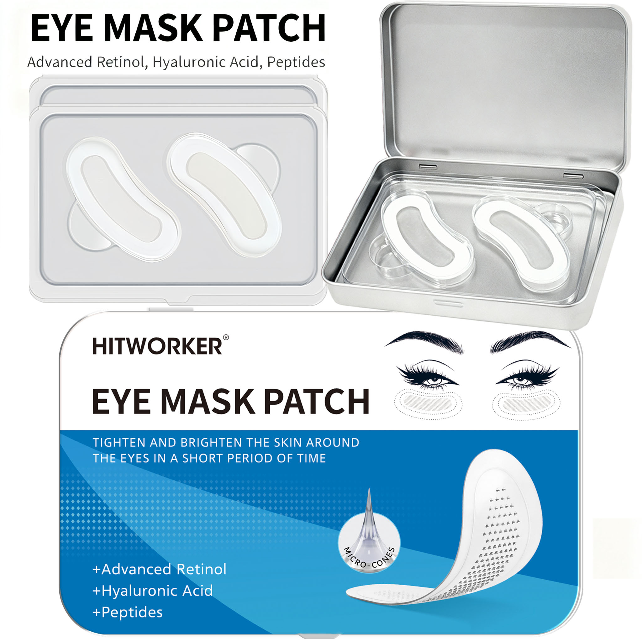 Microneedle Patch Eye - Plester Hidrogel Pembersih Mendalam Precision Skincare