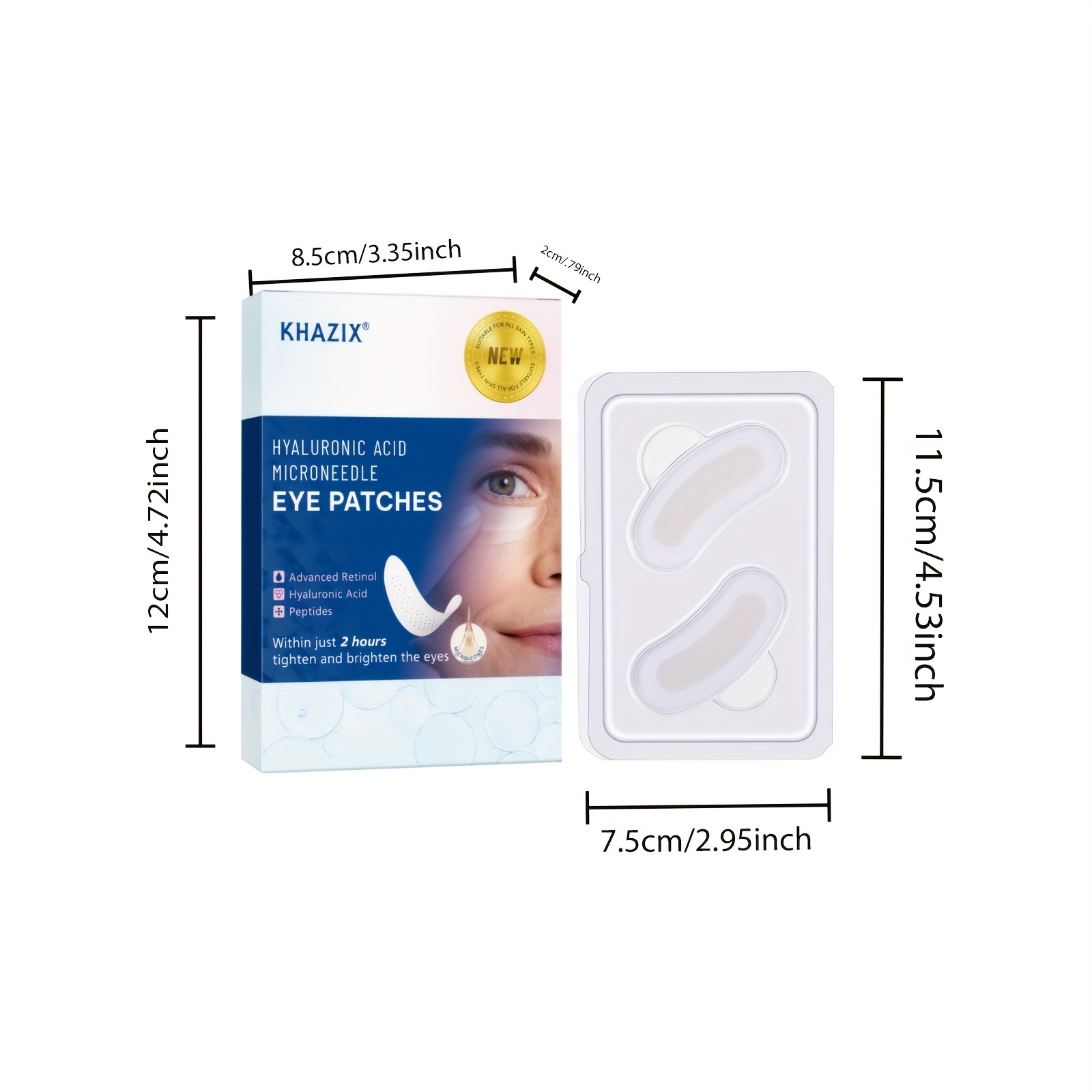 2 buah penutup mata mikroneedl - Microneedle Patch Eye ulasan dan harga